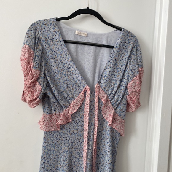 LoveShackFancy Lillian Dress Veranda blue Floral - Picture 5 of 8